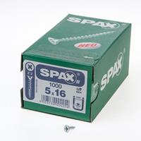 SPAX Senkkopf 5.0x 16 Vollgewinde Pozidriv 2 Wirox-Silber mit Bewertung