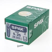 Spax Spaanplaatschroef platverzonken kop verzinkt pozidriv 5.0x25mm (per 1000 stuks)