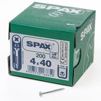 SPAX Senkkopf 4.0x 40 Teilgewinde Pozidriv 2 Wirox-Silber mit Bewertung