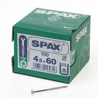 SPAX Senkkopf 4.5x 60 Teilgewinde Torx 20 Wirox mit Bewertung / Kleinpackung