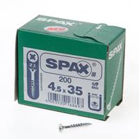 SPAX Senkkopf 4.5x 35 Teilgewinde Pozidriv 2 Wirox-Silber mit Bewertung