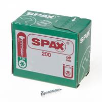 Spax Spaanplaatschroef cilinderkop verzinkt T-Star T20 4.5x25mm (per 200 stuks)