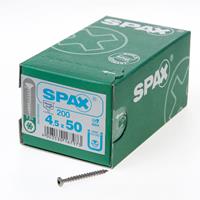 SPAX - Universalschraube LiSeKo ER A2 blk Vollgewinde T-STAR plus T 20, 4,5x50mm