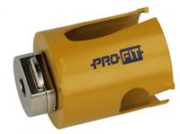 PRO-FIT Multi-Purpose-Lochsäge Ø56mm mit 50mm Nutzlänge - ohne Zentrierbohrer - mit Click&Drill Aufnahme