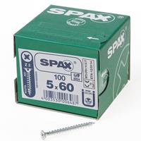 Spax Spaanplaatschroef platverzonken kop verzinkt pozidriv 5.0x60mm (per 100 stuks)