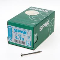 SPAX Schrauben SeKo T-STAR plus Senkkopfschrauben 6,0x 70/41 A2 KP (Inh.100 Stück)