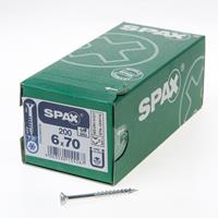 SPAX Schrauben SeKo T-STAR plus Senkkopfschrauben 6,0x 70/41 Wirox HP (Inh.200 Stück)
