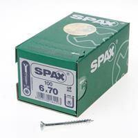 Spax Senkkopf, T-Star Plus, Teilgewinde 6,0 x 70 mm, 100 Stück