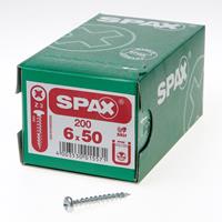 Spax Spaanplaatschroef cilinderkop verzinkt pozidriv 6.0x50mm (per 200 stuks)