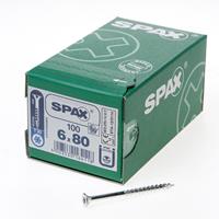 Spax Senkkopf, T-Star Plus, Teilgewinde 6,0 x 80 mm, 100 Stück