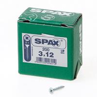 Spax Spaanplaatschroef platverzonken kop verzinkt pozidriv 3.0x12mm (per 200 stuks)