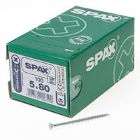 Spax Senkkopf, Kreuzschlitz Z, Vollgewinde 5,0 x 80 mm, 100 Stück