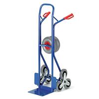 Rollcart Sackkarre 20-9855 tragfähig bis 150kg blau 30x22,5cm Stahl mit 3-Rad-Stern für Treppen