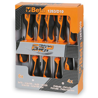 Betatools Beta Tools 10-delige schroevendraaier set 1263/D10 staal