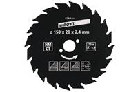 Wolfcraft HM-Kreissägeblatt, 127x12.75x2.4 mm, 18 Zähne