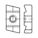 Schroefplaten voor kopbouten M10 Staal galvanisch verzinkt 50 stuks toolcraft 161572