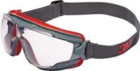 3M Goggle Gear 500 GG501V Vollsichtbrille mit Antibeschlag-Schutz Grau, Rot
