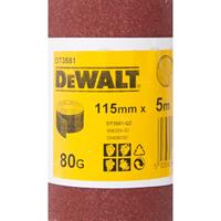 DeWalt DT3581 Schuurpapier rol - P80 - 5m - 115mm