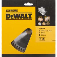DeWalt DT4084 Extreme Cirkelzaagblad - 160 x 20 x 48T - Hout / Laminaat