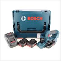 Bosch GHO 18 V-LI 18V Li-Ion Accu schaafmachine set (2x 5.0Ah accu) in L-Boxx - 82mm - 1,6mm