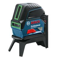 Bosch Kombilaser GCL 2-15 G, Kreuzlinienlaser, blau/schwarz, mit grünen Laserlinien