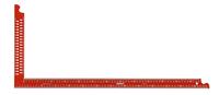 SOLA Zimmermannswinkel ZWCA rot mit Anreißlöcher Schienenlänge 600 x 290 mm