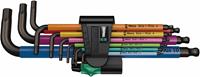 Wera 05022089001 9-delige Multicolour Inbussleutelset - 1,5-10mm