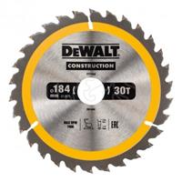 DeWalt DT1942 Construction Cirkelzaagblad - 184 x 30 x 30T - Hout (Met nagels)