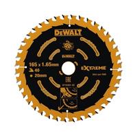 DeWalt DT10301 Extreme Cirkelzaagblad - 165 x 20 x 40T - Hout (Met nagels)