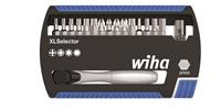 Wiha Bitset XLSelector Standard 25 mm assorti 17-delig met bitratel vorm C 6,3 (1/4") (36951)