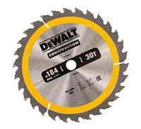 DeWalt DT1940 Extreme Cirkelzaagblad - 184 x 16 x 30T - Hout (Met nagels)
