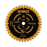DeWalt DT10303 Extreme Cirkelzaagblad - 184 x 16 x 40T - Hout (Met nagels)
