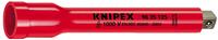 Knipex 9835125 VDE Verlengstuk met binnen- en buitenvierkant 3/8" - 125mm