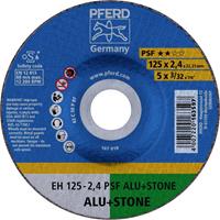 PFERD EH 125-2,4 PSF ALU+STONE 61820222 Doorslijpschijf gebogen 125 mm 22.23 mm 25 stuk(s)