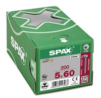 SPAX 0201010500605 Houtschroef 5 mm 60 mm T-STAR plus Staal WIROX 200 stuk(s)