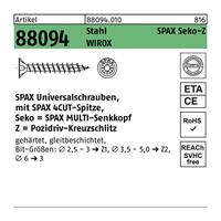 SPAX Senkkopf 3.0x 35 Vollgewinde Pozidriv 1 Wirox-Silber mit Bewertung