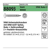 500x Spax Spanplattenschraube panhead Typ 4758, Kreuzschlitz PZ, 4,5 x 50 mm