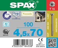 SPAX - Universalschraube PanHead St znblk Vollgewinde T-STAR plus T 15, 3,5x30mm