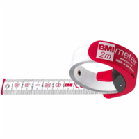 BMI - Meter BMImeter Taschenmaß Maßband 2m oder 3m Zollstock Stopper Gürtelclip