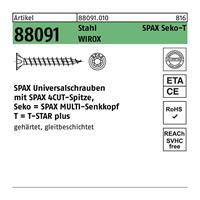 Spax T-star spaanplaatschroef vz pk 6.0x80mm Torx TX30