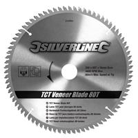 Silverline Tct Fineer Cirkelzaagblad, 80 Tanden (250 X 30 - 25, 20 En 16 mm Ringen)