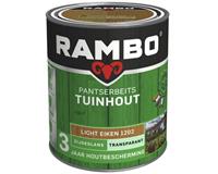Rambo Pantserbeits Tuinhout zijdeglans lichteiken transparant 750 ml