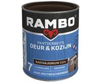Rambo Pantserbeits Deur & Kozijn zijdeglans kastanjebruin dekkend 750 ml