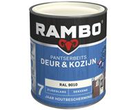 Rambo Pantserbeits Deur & Kozijn zijdeglans ral 9010 dekkend 750 ml