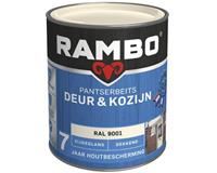 Rambo Pantserbeits Deur & Kozijn zijdeglans ral 9001 dekkend 750 ml