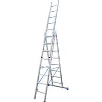 KRAUSE Multifunctionele ladder van aluminium 3 x 10 sporten
