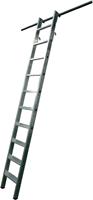 KRAUSE Stufen-Regalleiter einhängbar, 1 Paar Einhängehaken 15 Stufen