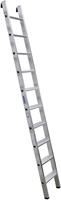 enkele ladder Krause, TRBS 2121-2, werkhoogte 3600 mm, 10 antislip profieltreden met T 80 mm, voetplug, aluminium