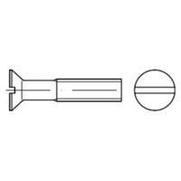 Sonstige Senkschraube mit Schlitz DIN 963 Messing M 4  x 40 KP