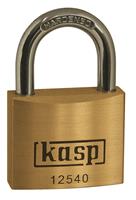 Kasp K12515D Hangslot 15 mm Verschillend sluitend Goud-geel Sleutelslot